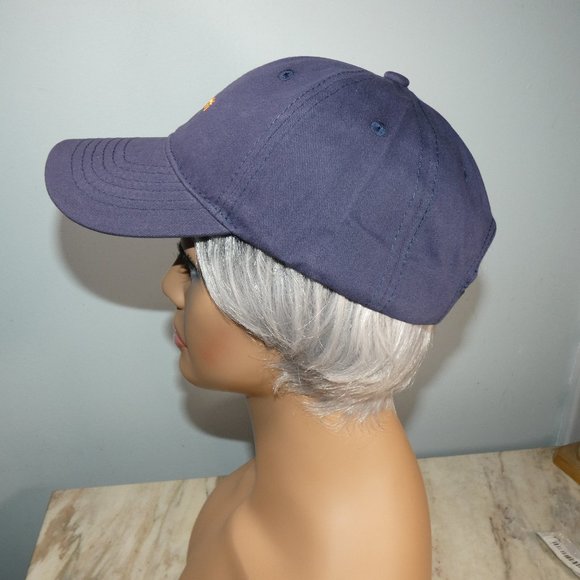 Carhartt Adjustable Baseball Hat Cap - Blue with Yellow Gold Stitchi… - Picture 4 of 8